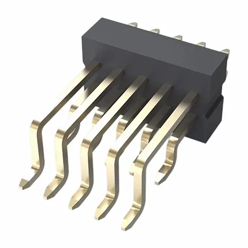 1,0 мм заголовок штифта с двумя рядами правой угол SMT