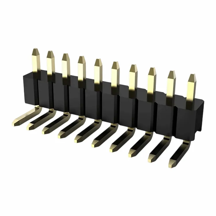 1,0 мм заголовок штифта с одним рядом правой угловой провал