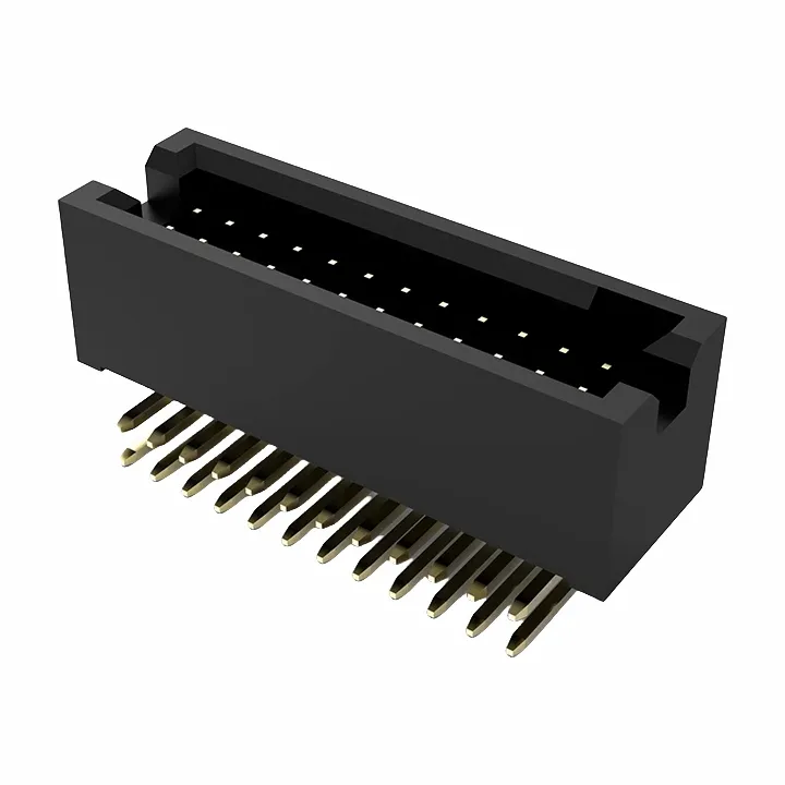 1,27 мм заголовок коробки мужской двойной ряд правой угла Dip2