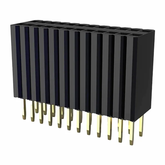 1,27x2,54 мм женский заголовок с одним рядом прямой