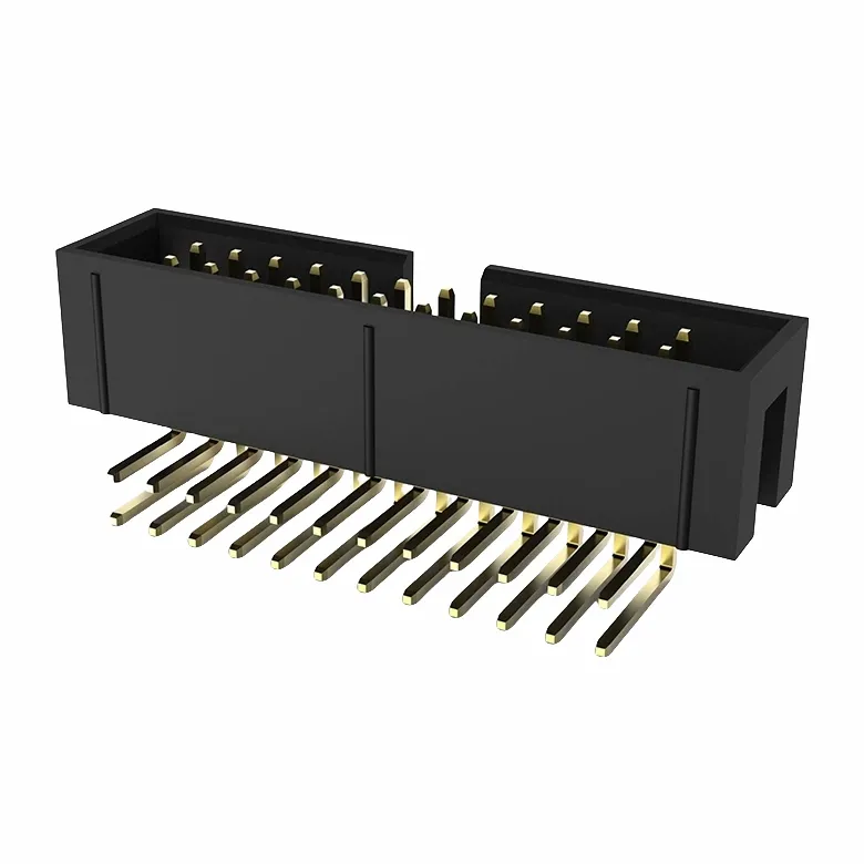 2,54 мм заголовок коробки с двумя рядами