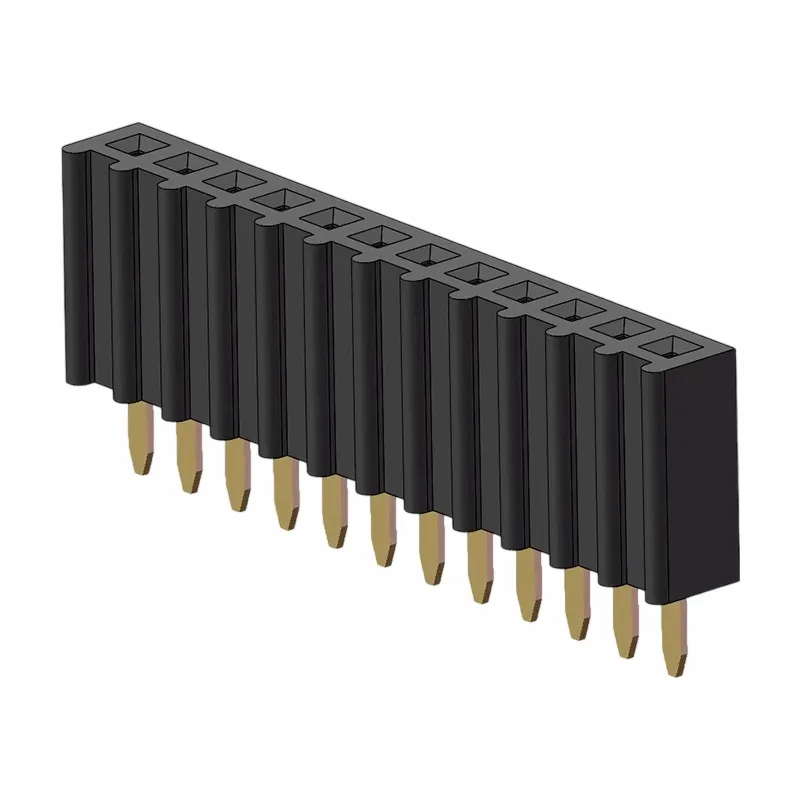 2,54 мм женский заголовок с одним рядом прямой o Тип-1